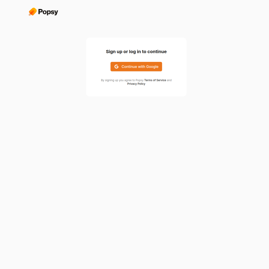 popsy.co homepage screenshot
