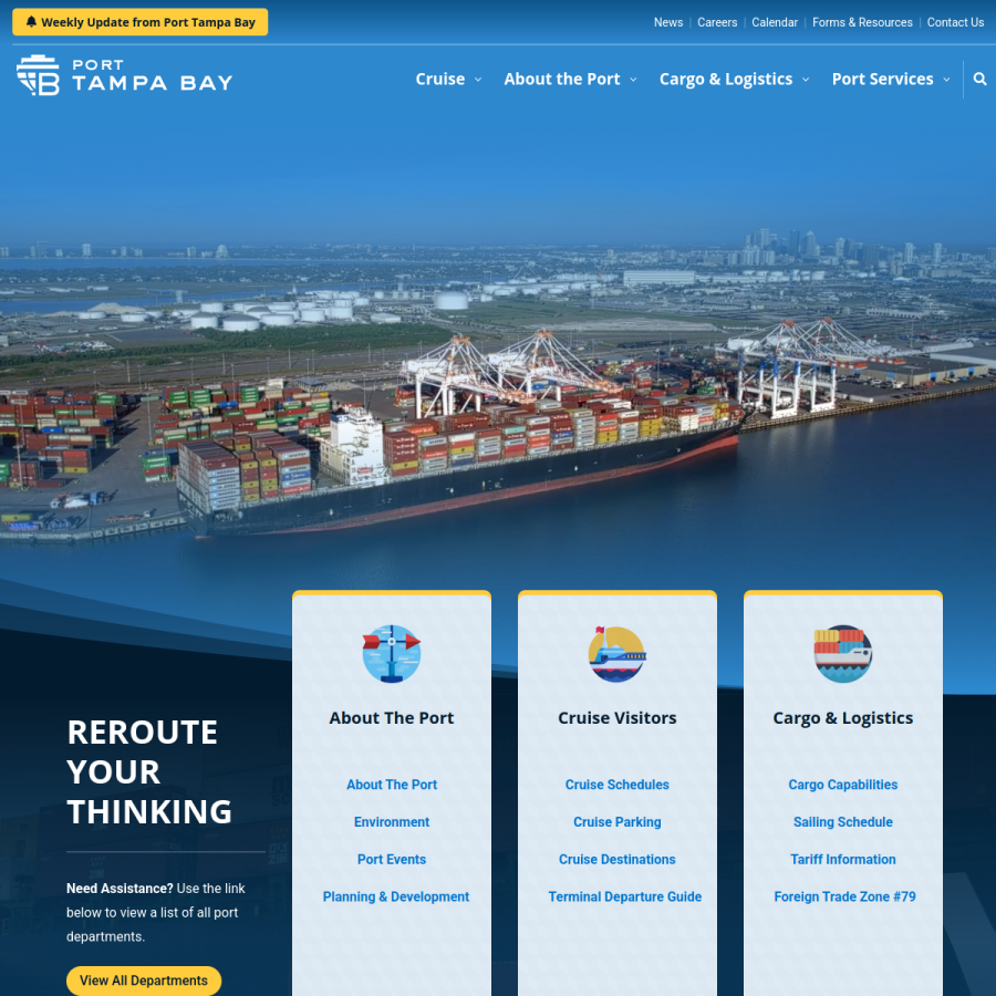 porttb.com homepage screenshot