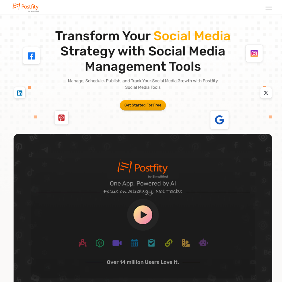 postfity.com homepage screenshot