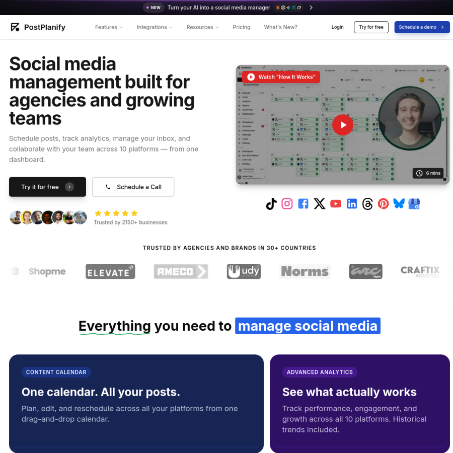 postplanify.com homepage screenshot