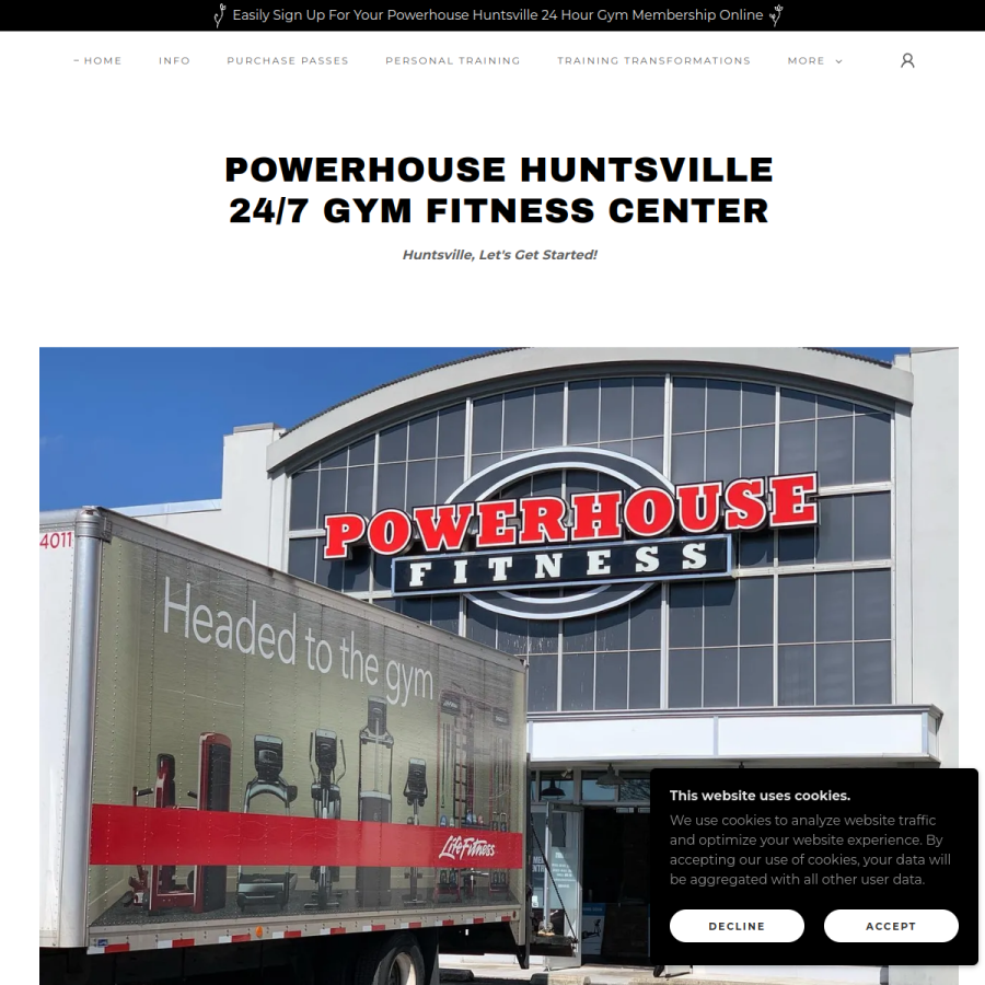 powerhousehuntsville.com homepage screenshot