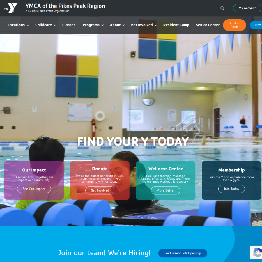 ppymca.org homepage screenshot
