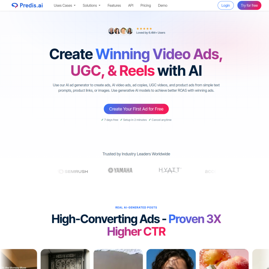 predis.ai homepage screenshot