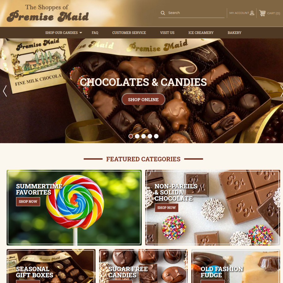 premisemaid.com homepage screenshot