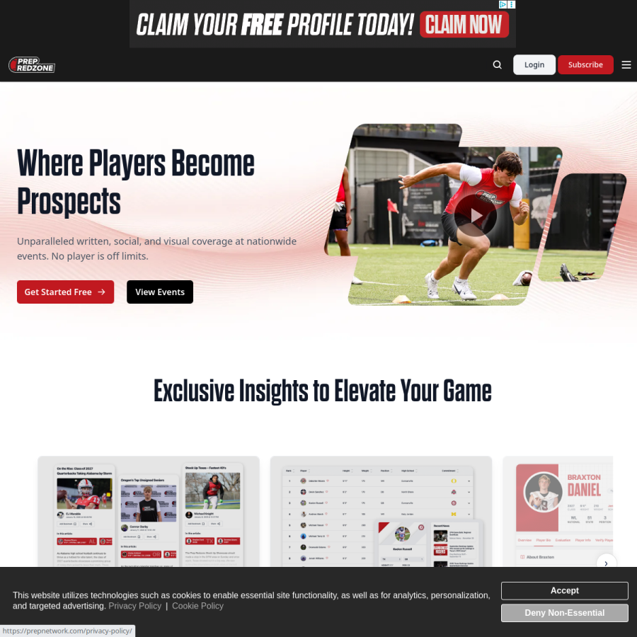 prepredzone.com homepage screenshot