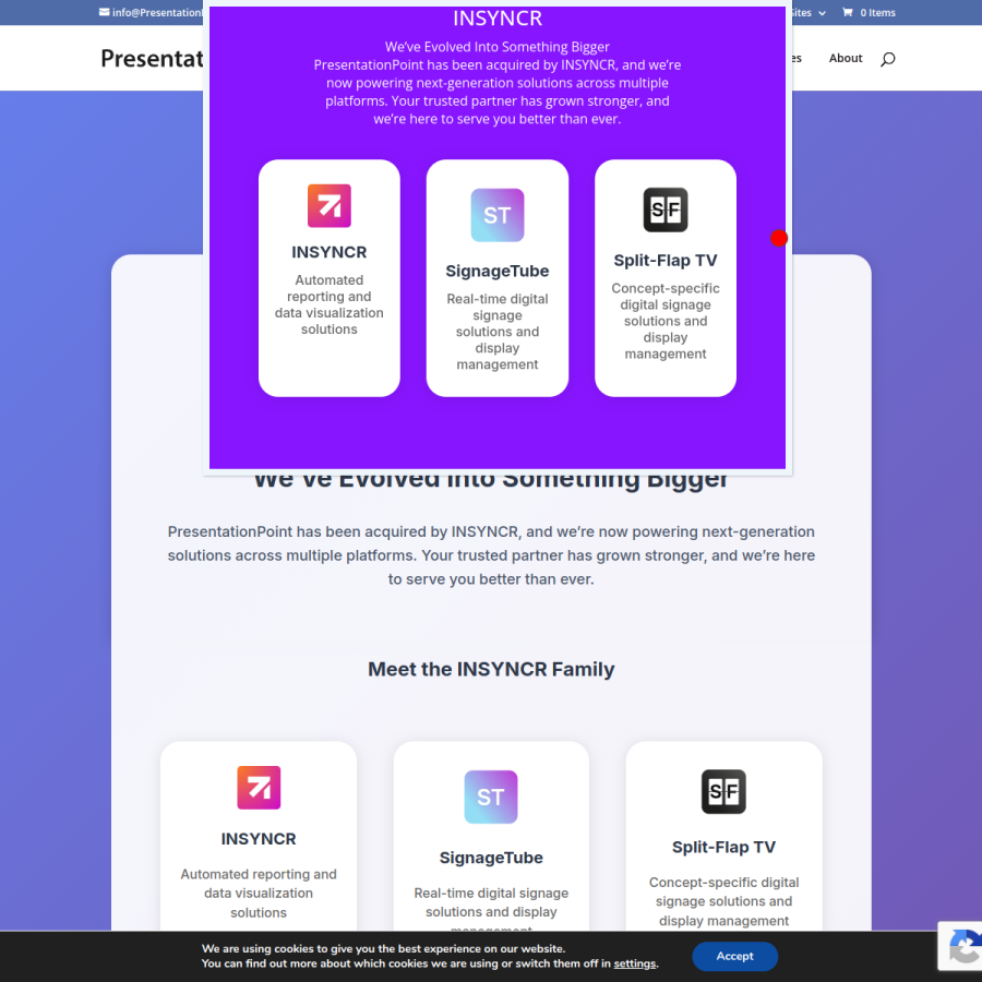presentationpoint.com homepage screenshot