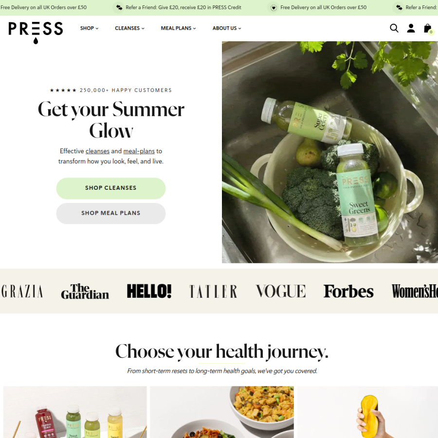 press-london.com homepage screenshot