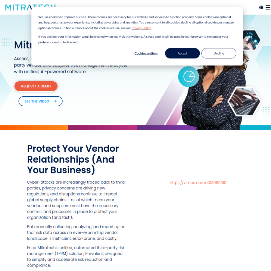 prevalent.net homepage screenshot