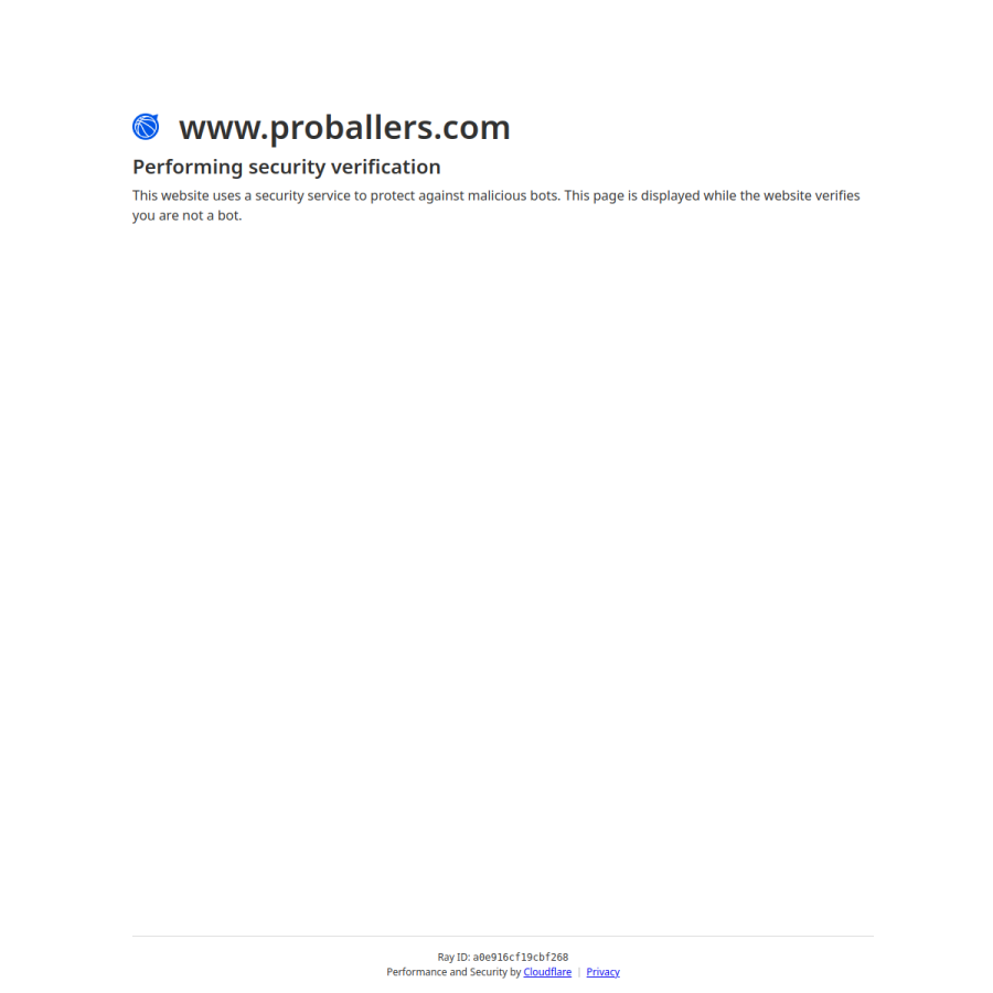 proballers.com homepage screenshot