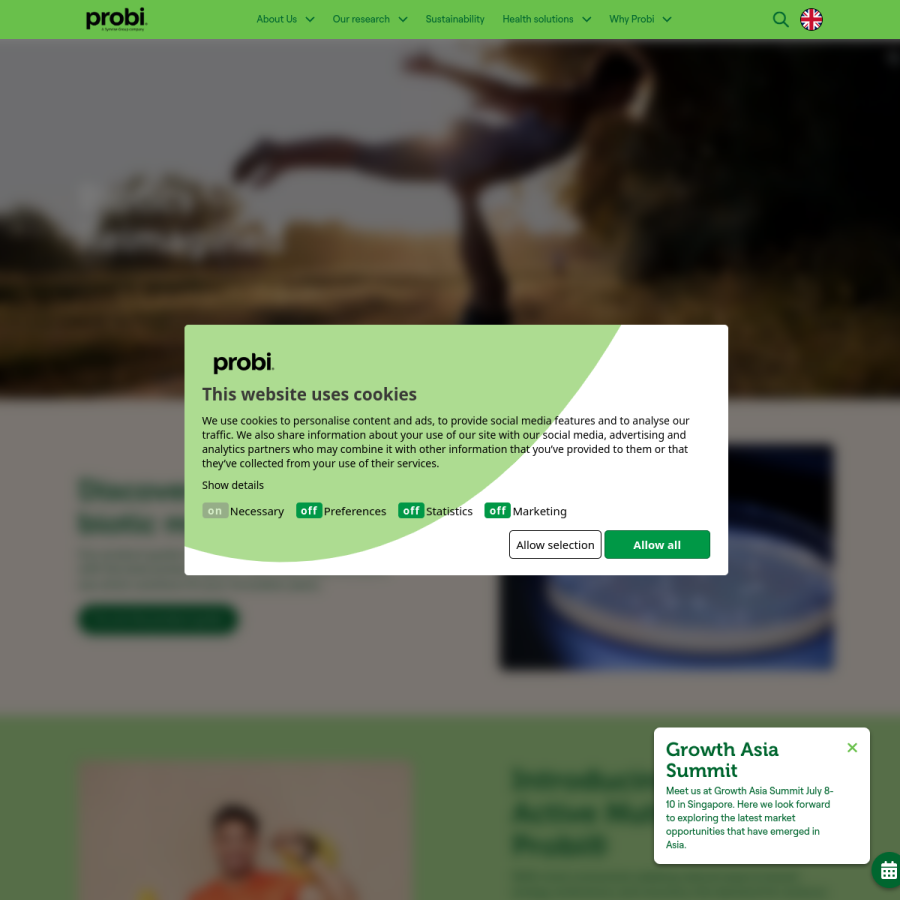 probi.com homepage screenshot