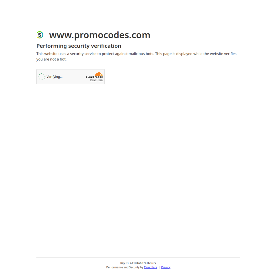 promocodes.com homepage screenshot