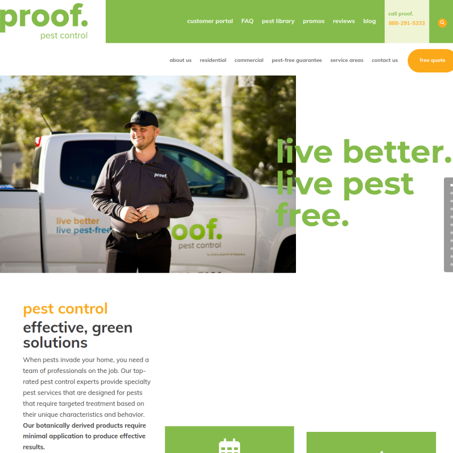 proofpest.com homepage screenshot