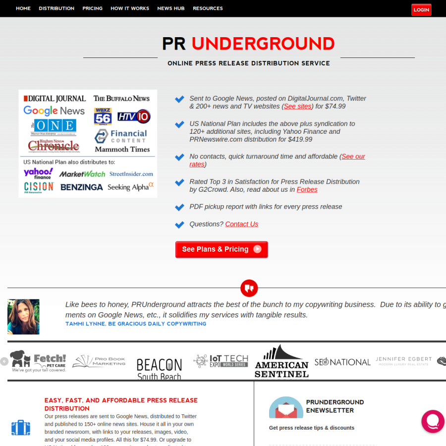 prunderground.com homepage screenshot