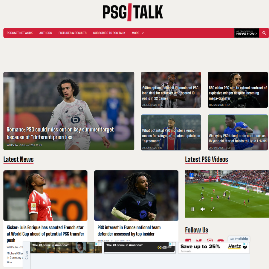 psgtalk.com homepage screenshot