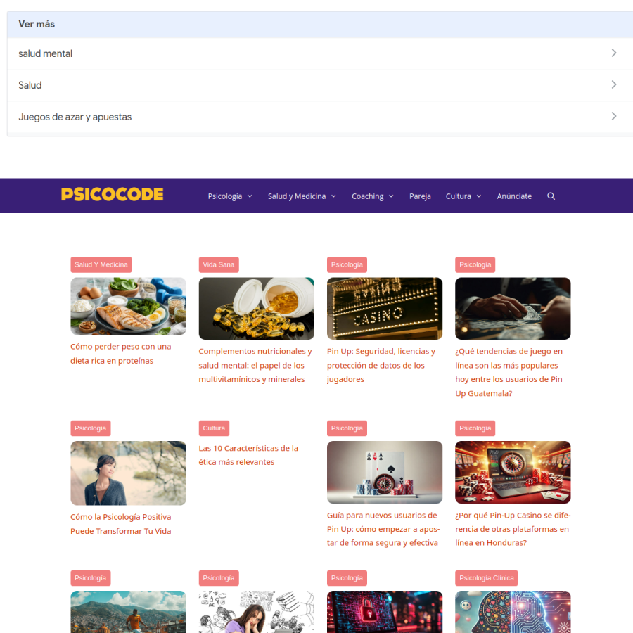 psicocode.com homepage screenshot