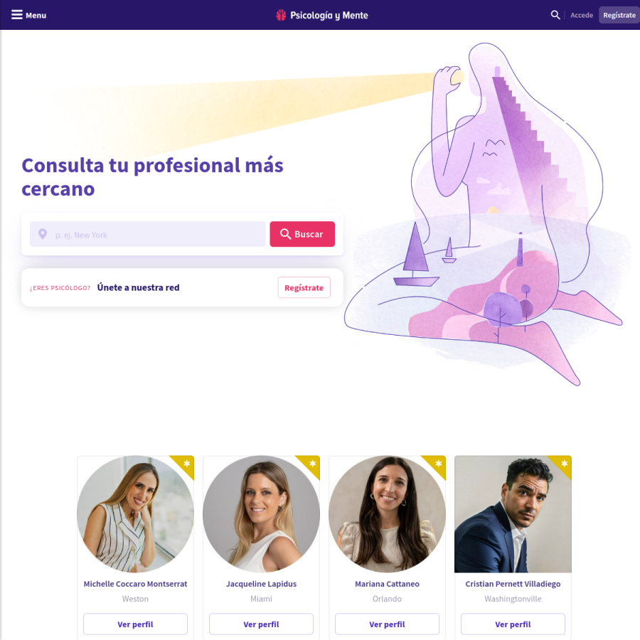 psicologiaymente.com homepage screenshot