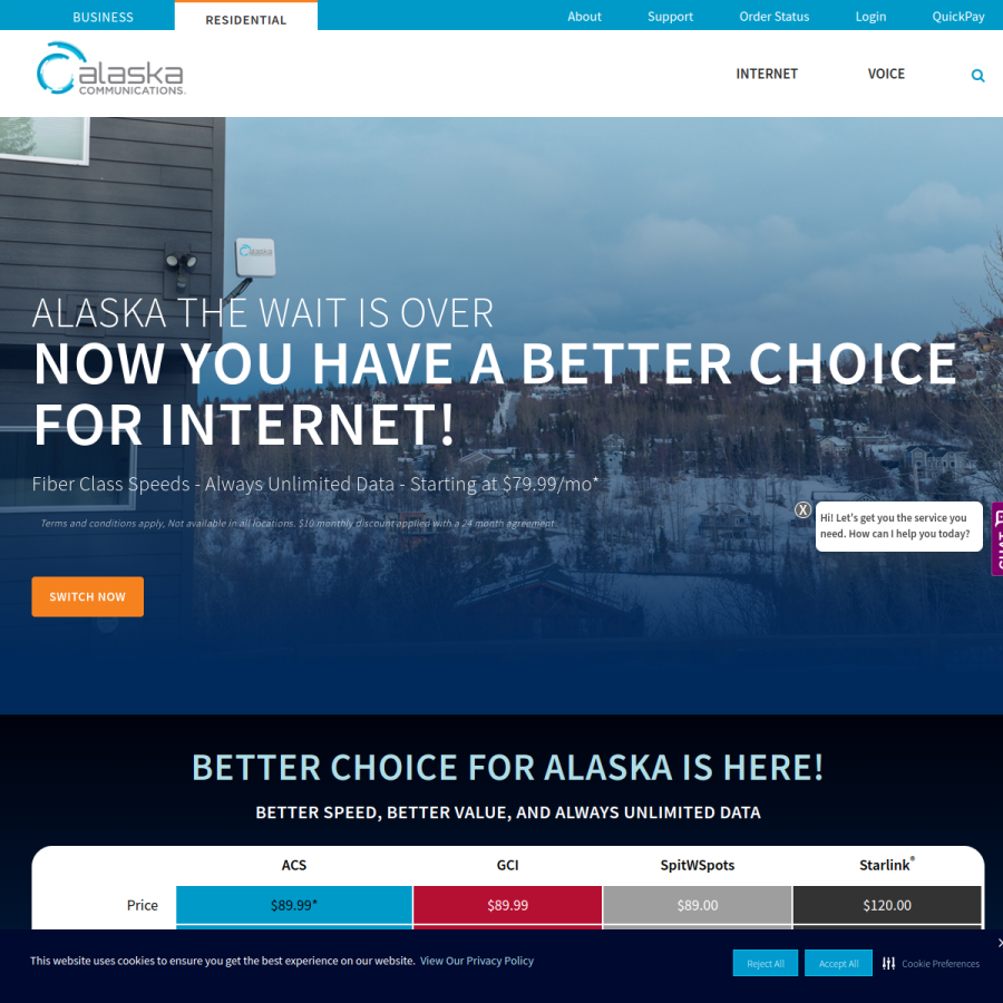 ptialaska.net homepage screenshot