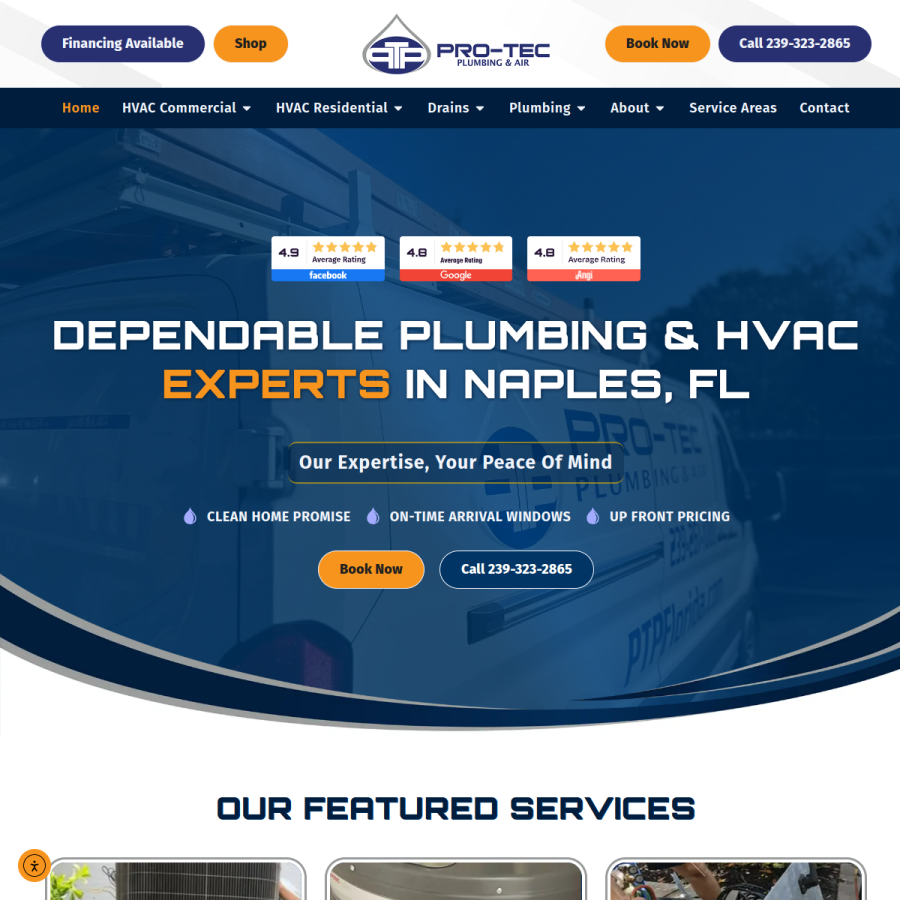 ptpflorida.com homepage screenshot