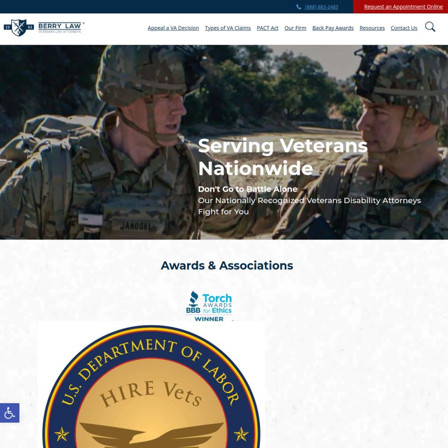 ptsdlawyers.com homepage screenshot