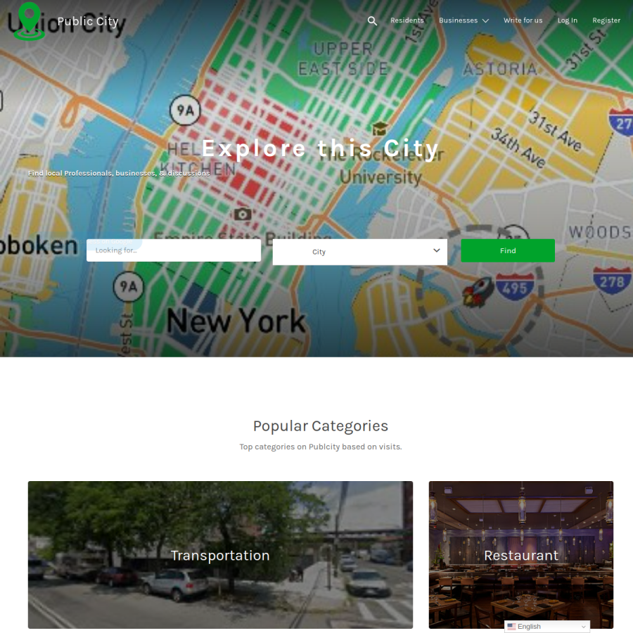 publcity.com homepage screenshot