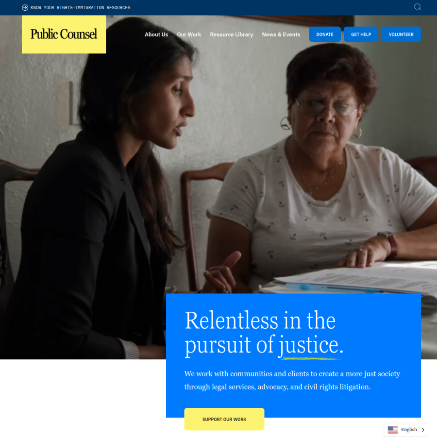 publiccounsel.org homepage screenshot