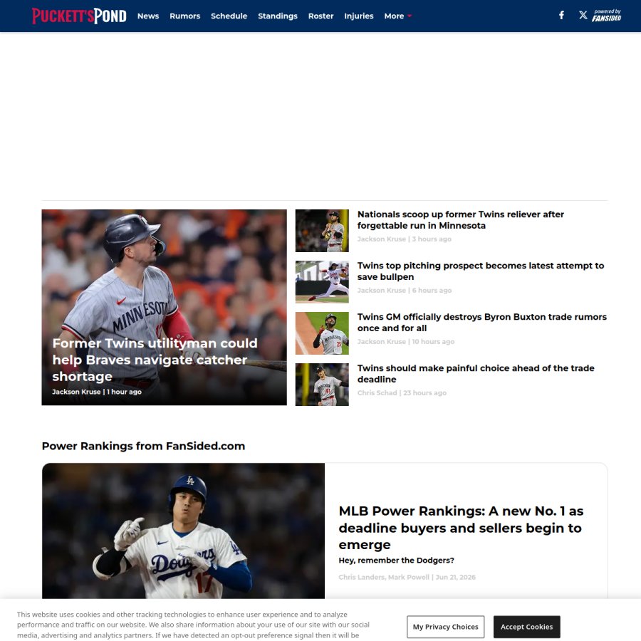 puckettspond.com homepage screenshot