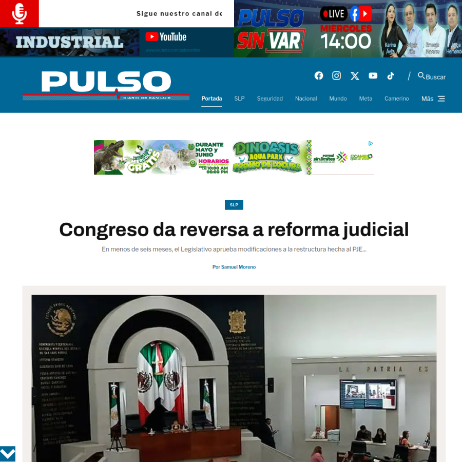 pulsoslp.com.mx homepage screenshot
