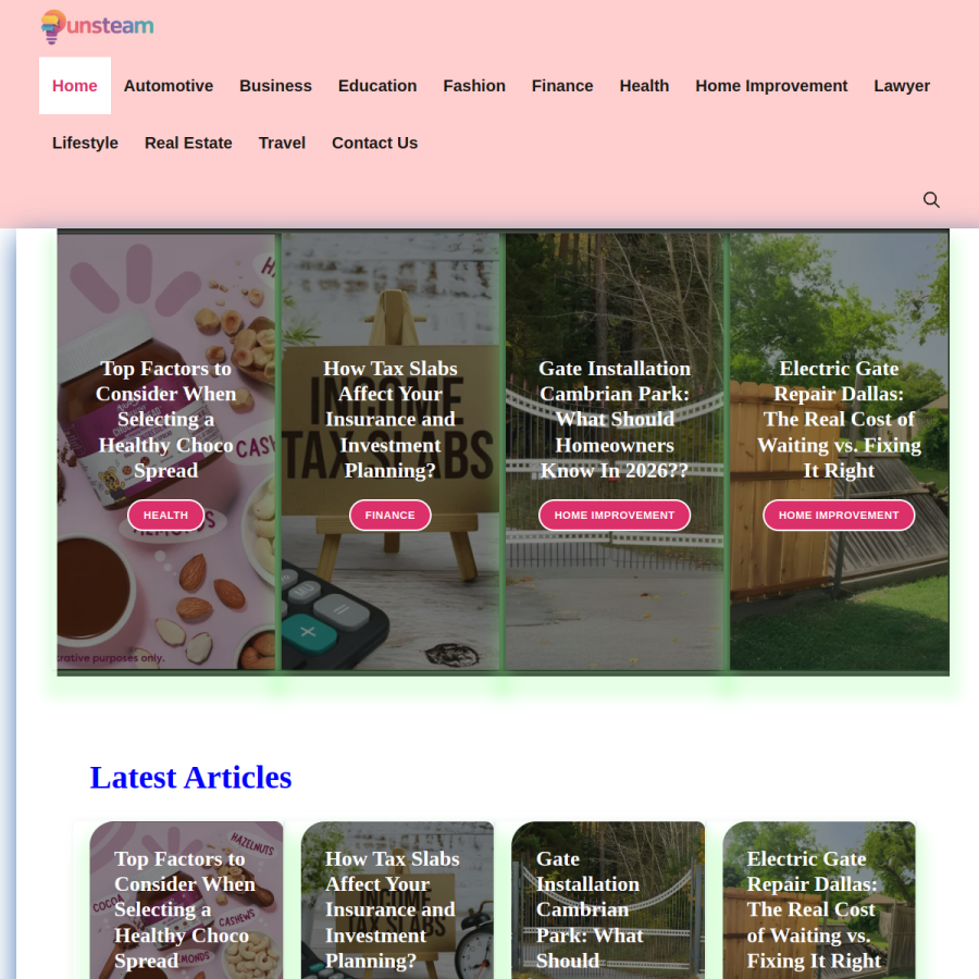 punsteam.com homepage screenshot