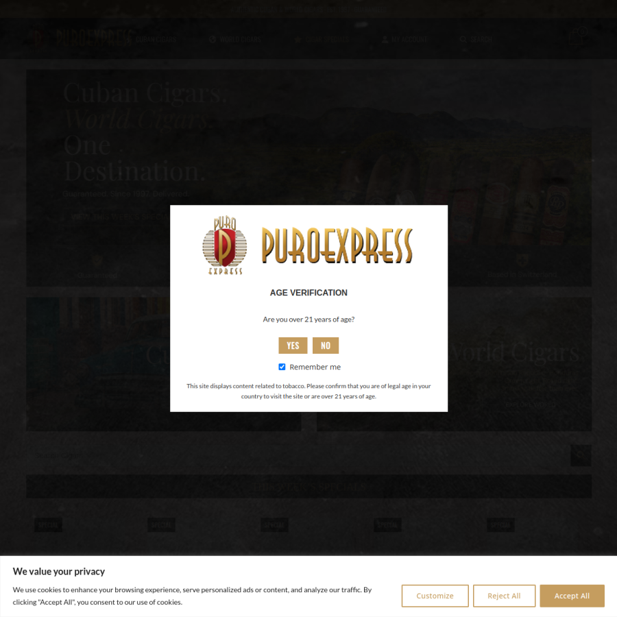 puroexpress.com homepage screenshot