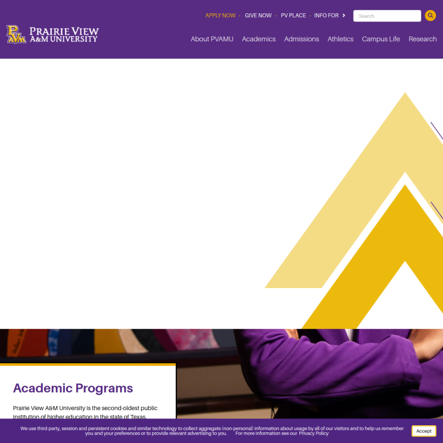 pvamu.edu homepage screenshot