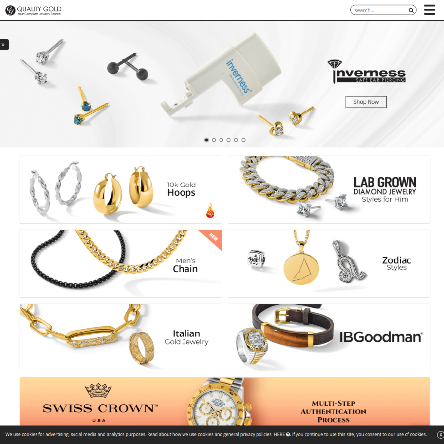 qgold.com homepage screenshot