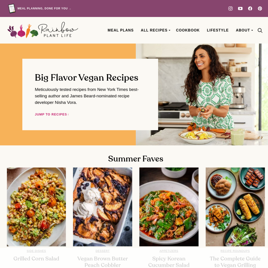 rainbowplantlife.com homepage screenshot