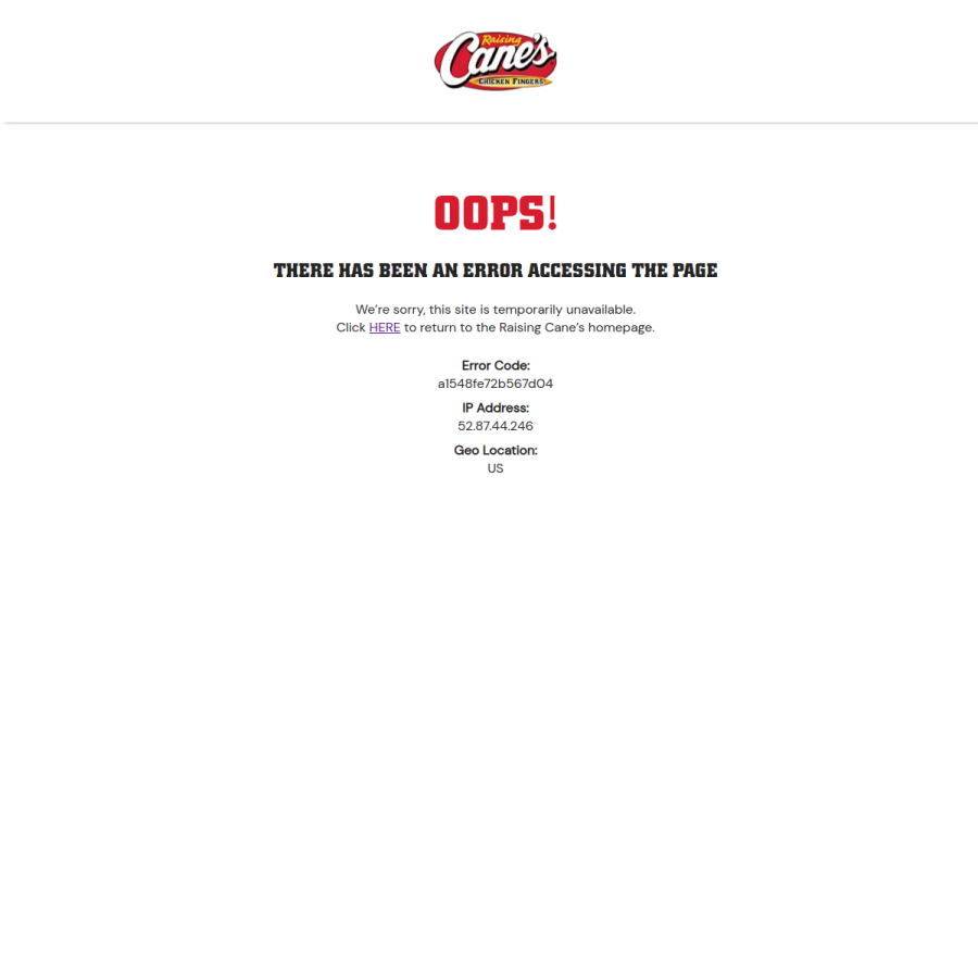 raisingcanes.com homepage screenshot