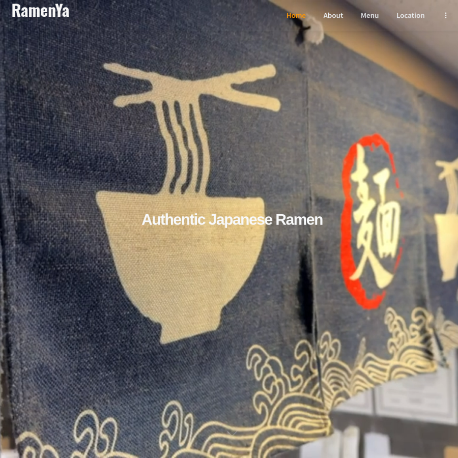 ramenya1.com homepage screenshot