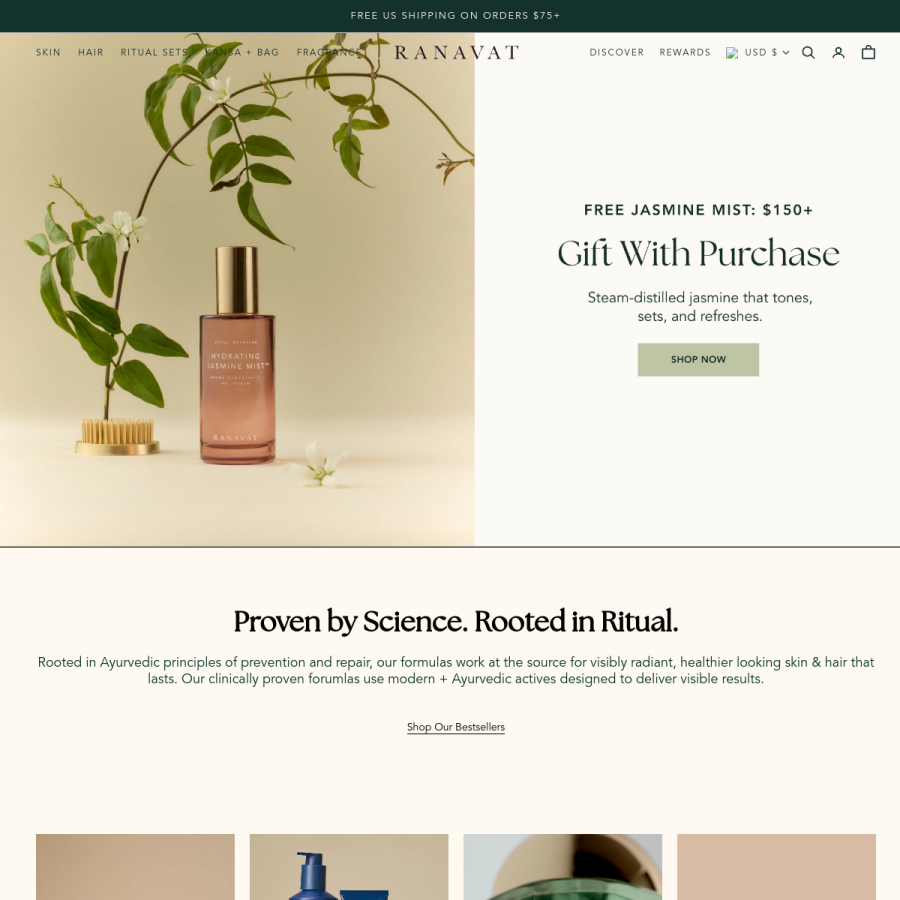 ranavat.com homepage screenshot