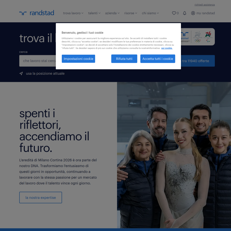 randstad.it homepage screenshot