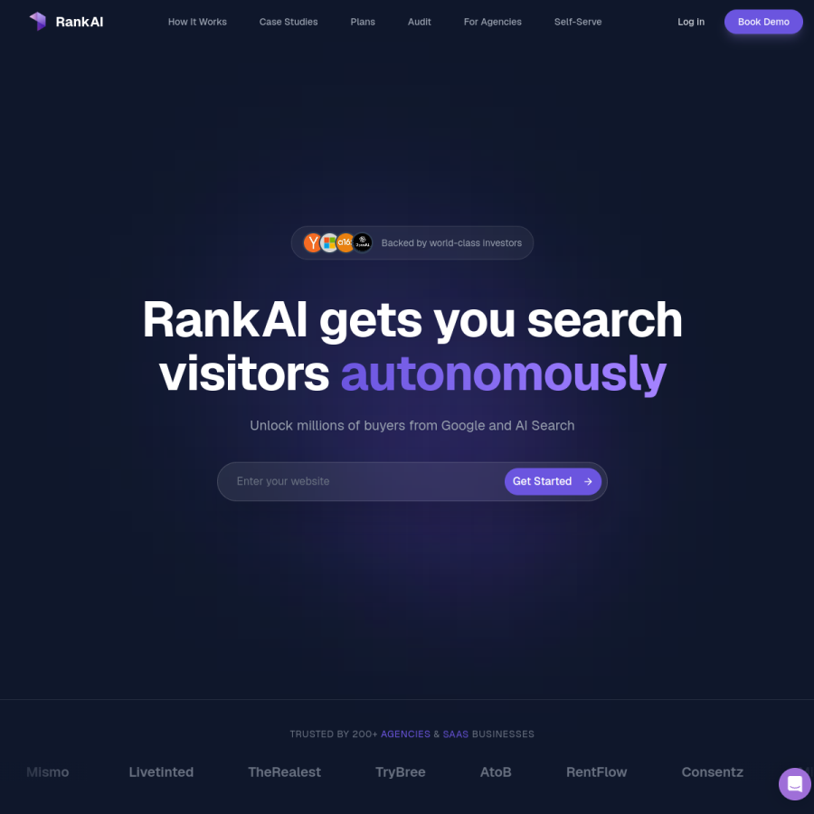 rankai.ai homepage screenshot