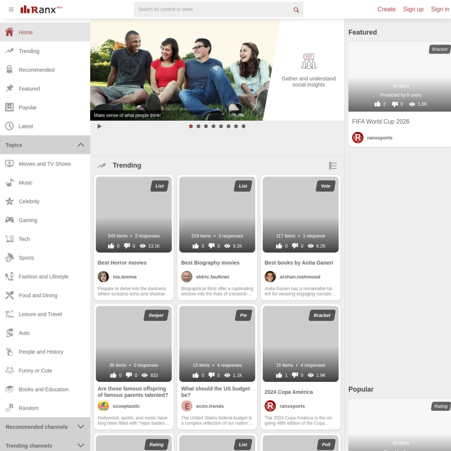 ranx.com homepage screenshot