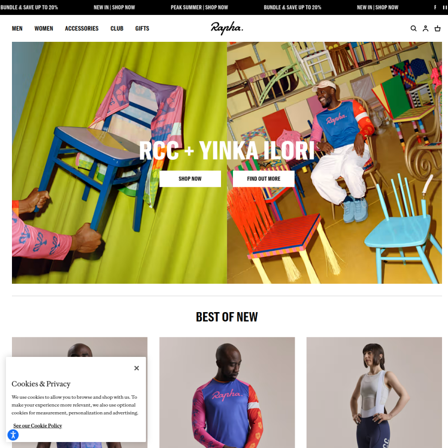 rapha.cc homepage screenshot