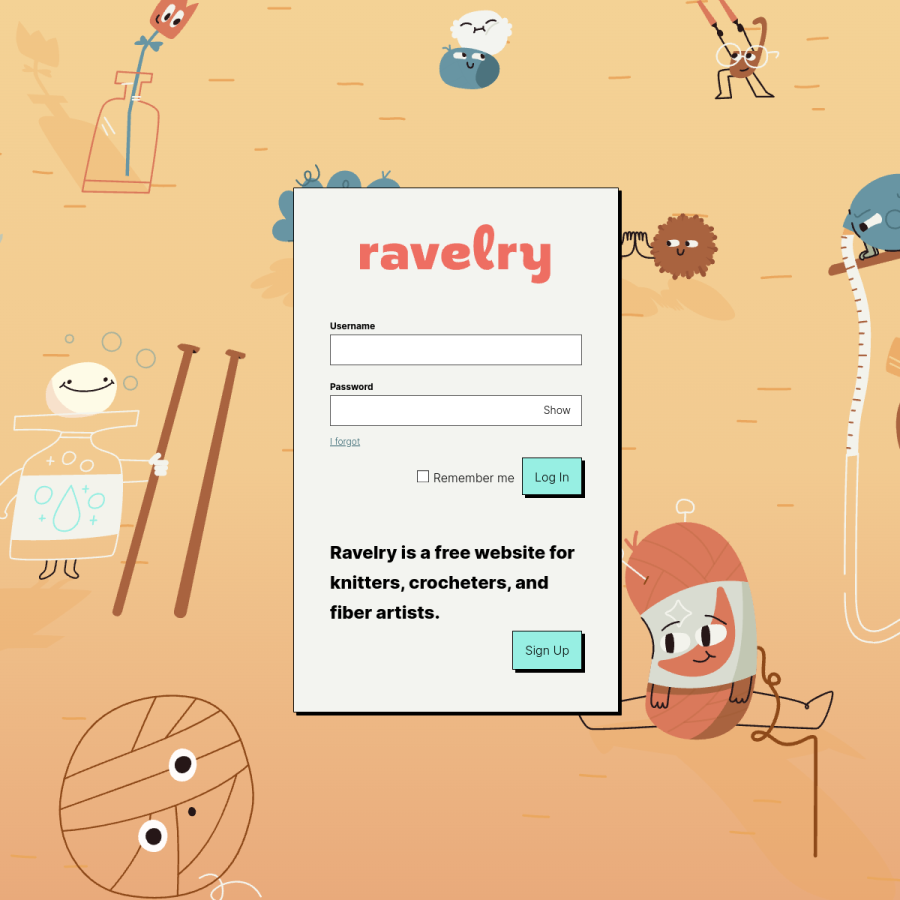 ravelry.com homepage screenshot