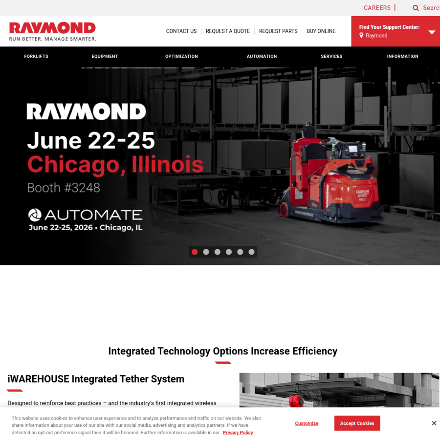 raymondcorp.com homepage screenshot