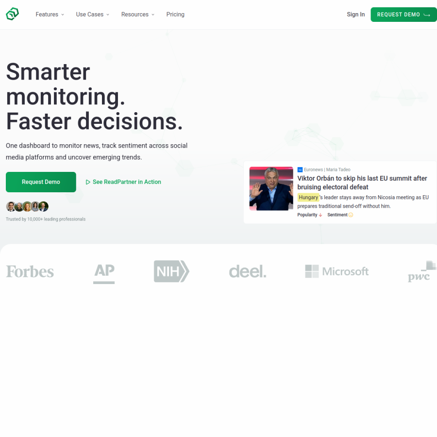 readpartner.com homepage screenshot
