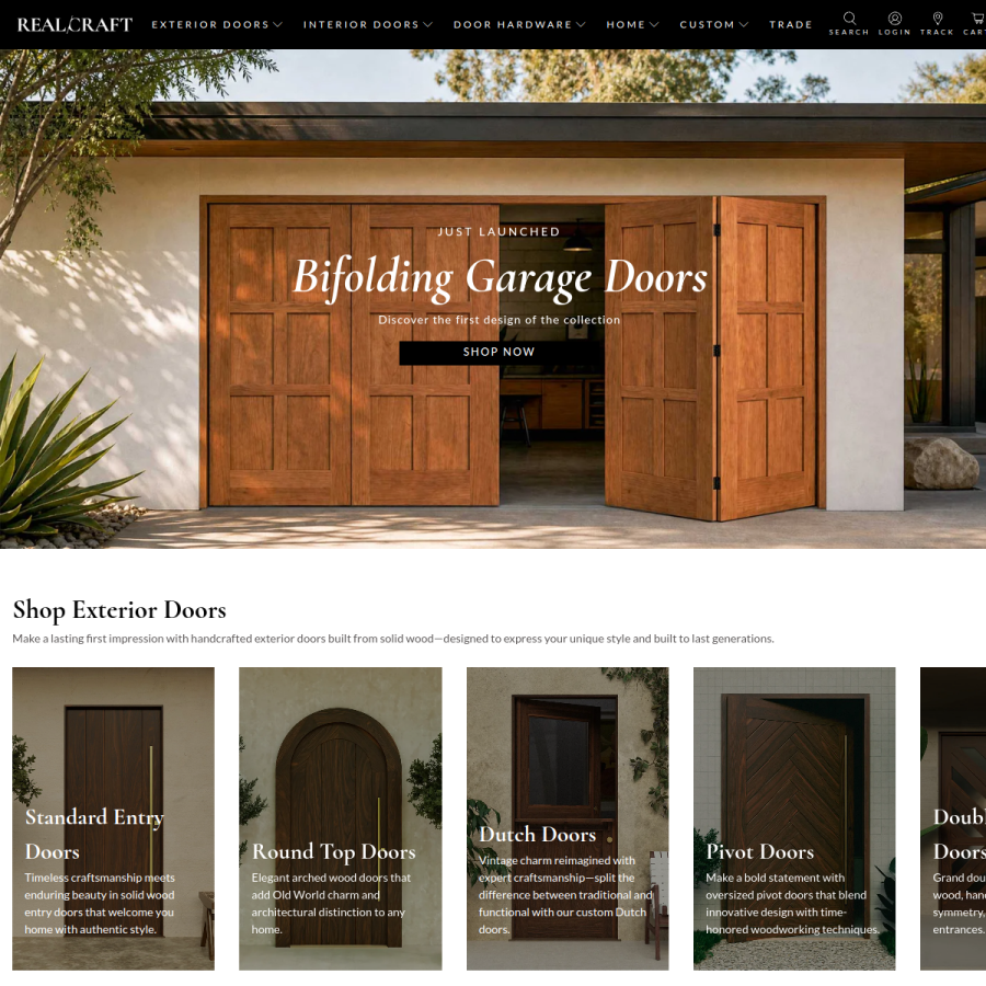 realcraft.com homepage screenshot