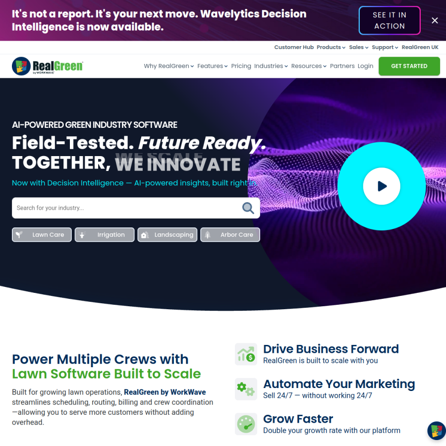 realgreen.com homepage screenshot