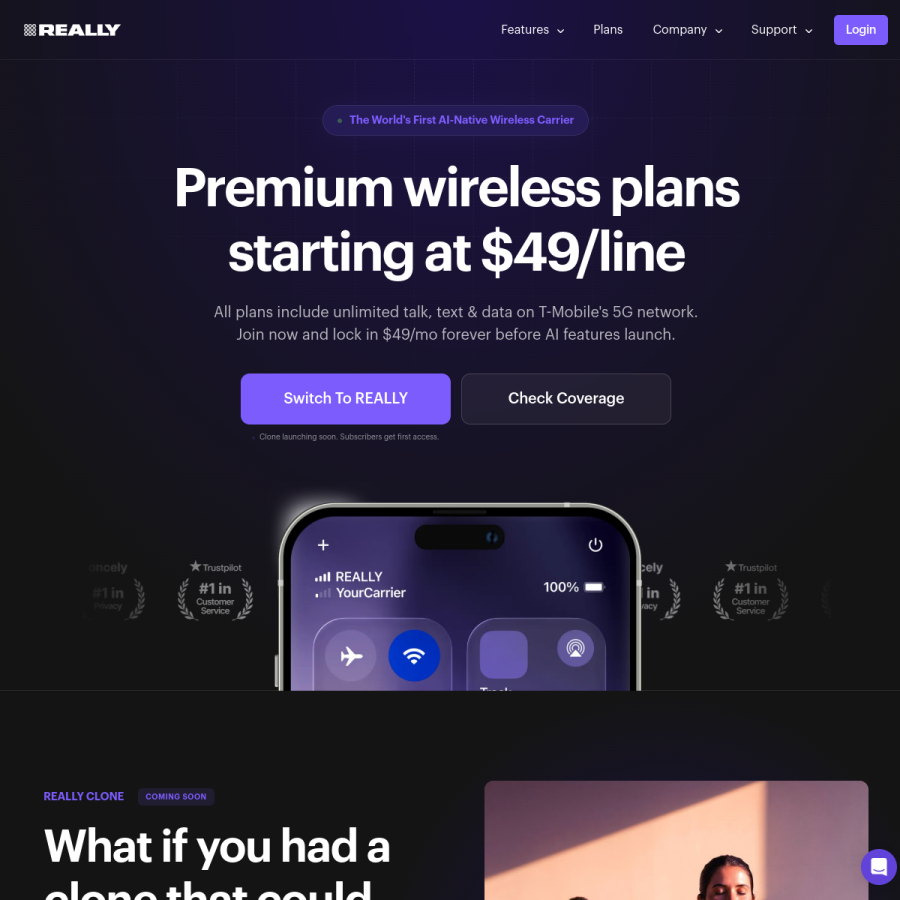 really.com homepage screenshot