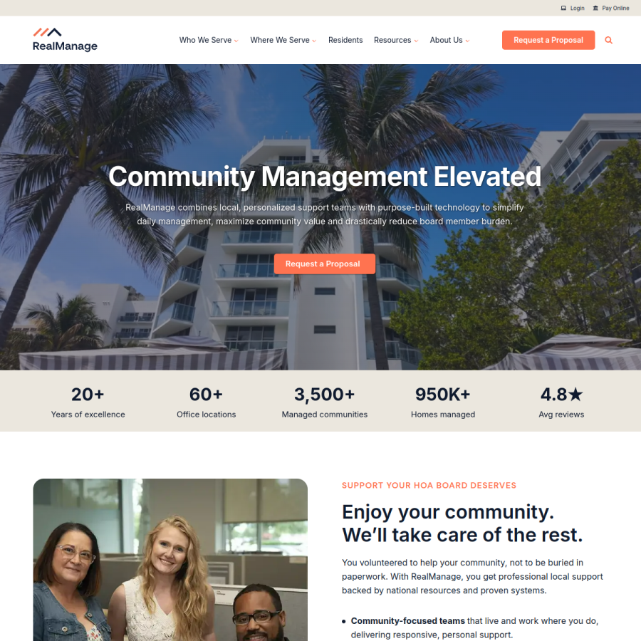 realmanage.com homepage screenshot
