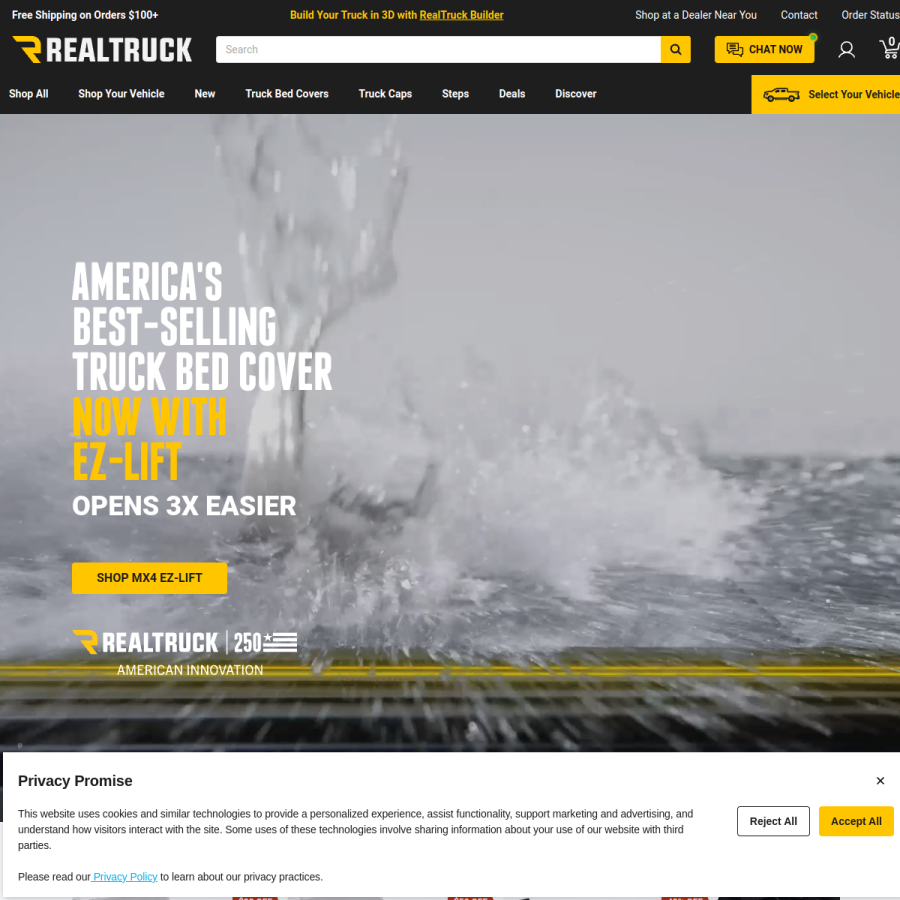 realtruck.com homepage screenshot