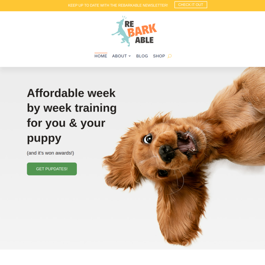 rebarkable.com homepage screenshot