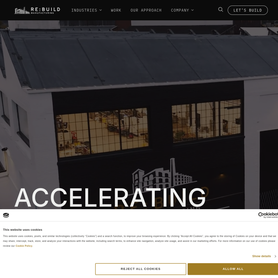 rebuildmanufacturing.com homepage screenshot