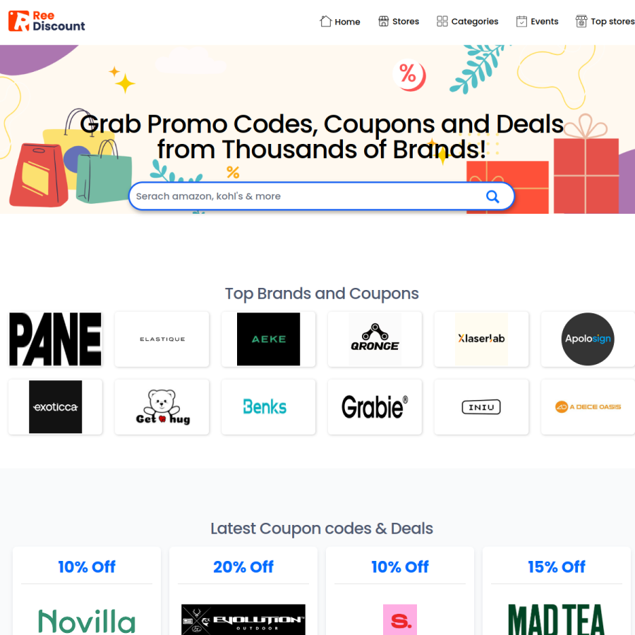reediscount.com homepage screenshot